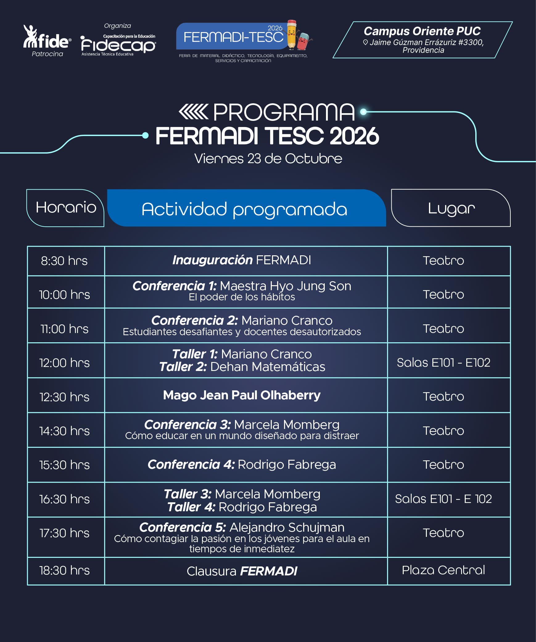 Programa FERMADI TESC 2026 - Imagen 1